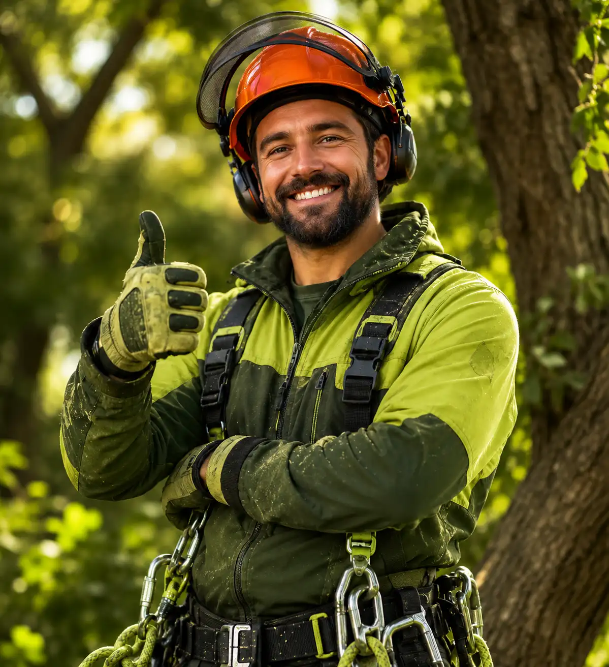 Our certified crew caring for a mature tree in Buffalo, NY
