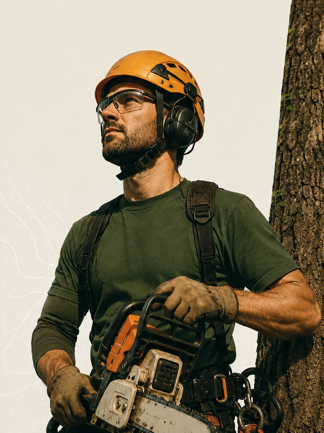 Certified arborist providing professional tree care