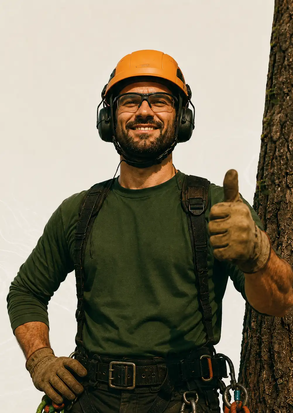 Healthy, well-maintained trees and greenery